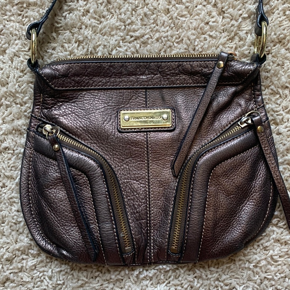 Franco Sarto brown over the shoulder purse